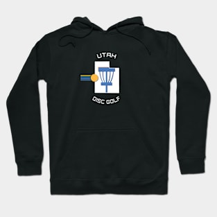 Utah Disc Golf - State Shape Dark Hoodie